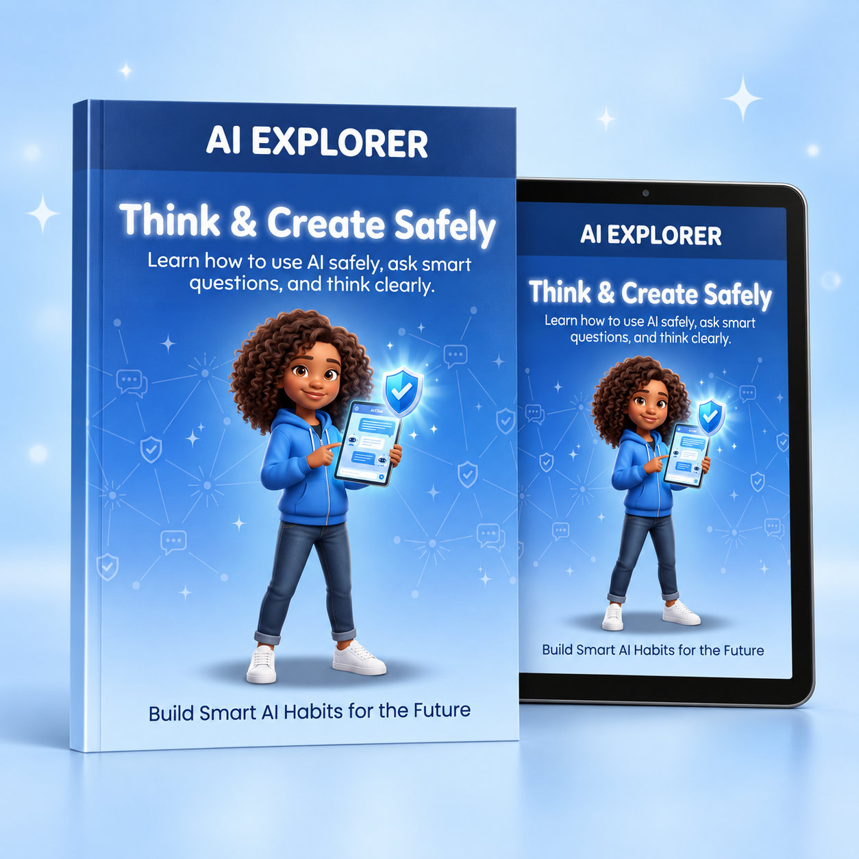 Think & Create Safely activity workbook product mockup