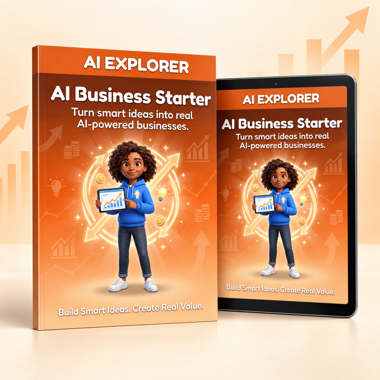 AI Business Starter activity workbook product mockup